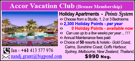 Accor Vacation Club - $990