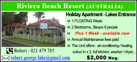 Riviera Beach Resort - $2000
