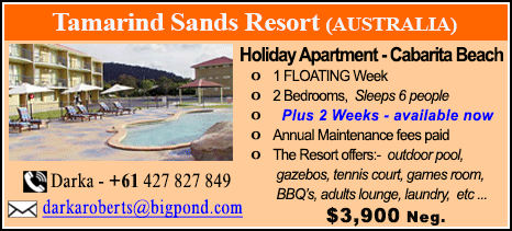 Tamarind Sands Resort - $3900