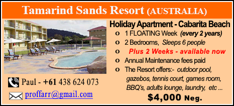 Tamarind Sands Resort - $4000