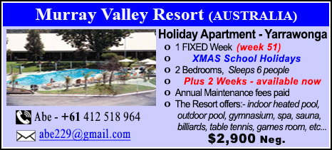 Murray Valley Resort - $2900
