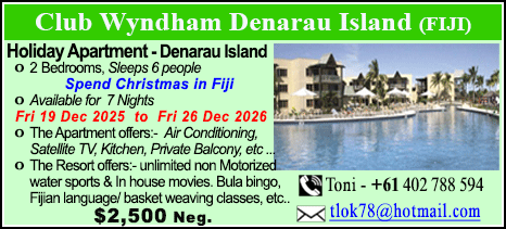 Denarau Island - Fiji - $2500
