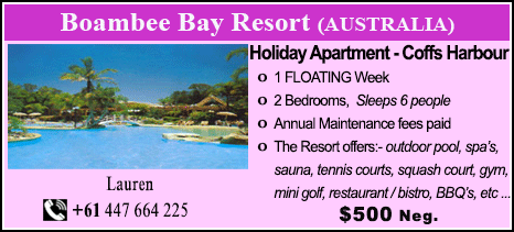 Boambee Bay Resort - $500
