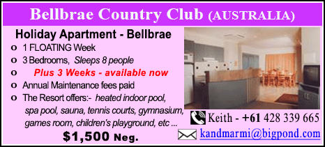 Bellbrae Country Club - $1500