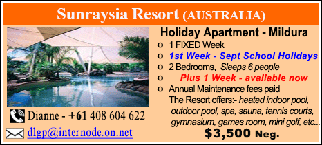 Sunraysia Resort - $3500