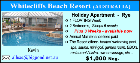 Whitecliffs Beach Resort - $1000