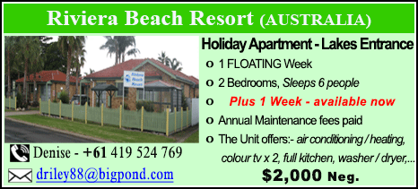 Riviera Beach Resort - $2000