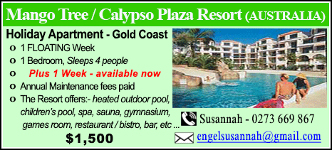 Mango Tree / Calypso Plaza Resort - $1500