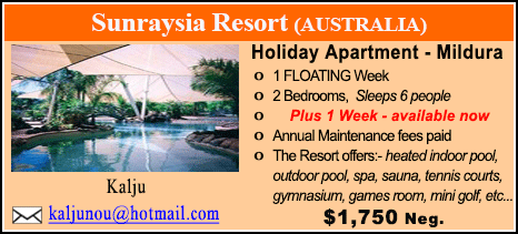 Sunraysia Resort - $1750