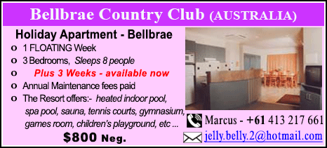 Bellbrae Country Club - $800