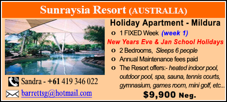 Sunraysia Resort - $9900
