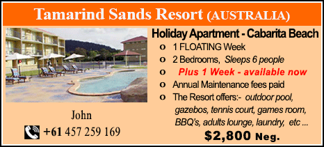 Tamarind Sands Resort - $2800