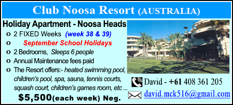 Club Noosa REsort - $5500