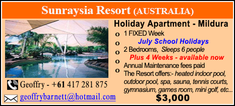 Sunraysia Resort - $3000