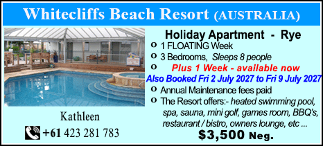 Whitecliffs Beach Resort - $3500