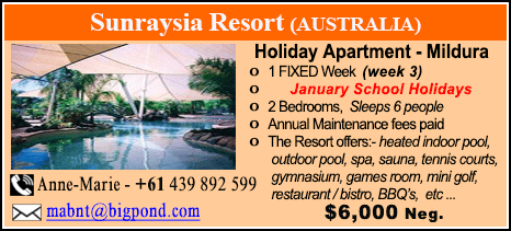 Sunraysia Resort - $6000