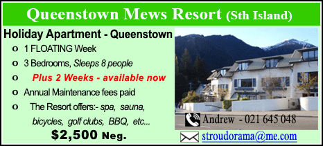 Queenstown Mews Resort - $2500