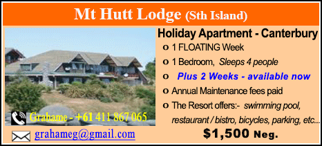 Mt Hutt Lodge - $1500