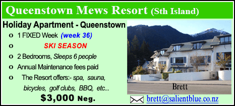 Queenstown Mews Resort - $3000