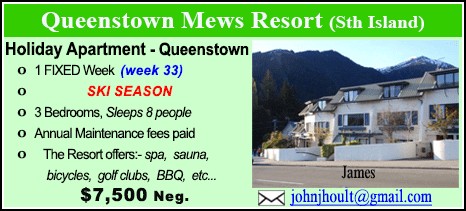 Queenstown Mews Resort - $7500